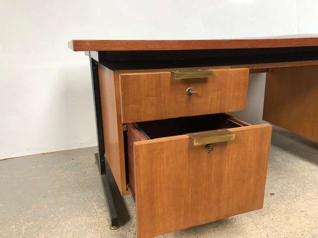 Bureau box en bois clair vintage – Image 2