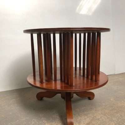 Bibliothèque tournante merisier