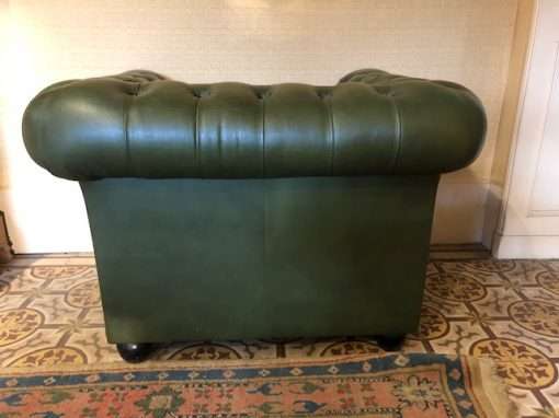Fauteuil chesterfield vert – Image 6